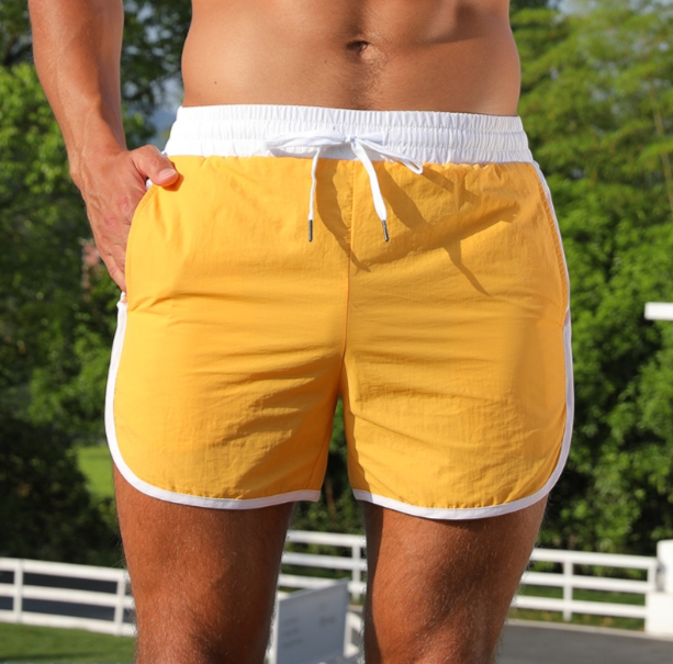 Crazy Muscle Men&#039;s Shorts Spliced Summer Casual Beach Shorts Waterproof Loose Breathable