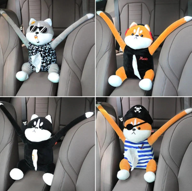 Creative Cartoon Car Tissue Box