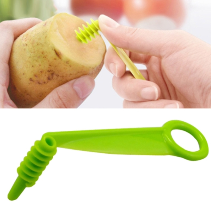 Kitchen household spiral slicer Hand cranked slicing and rolling knife