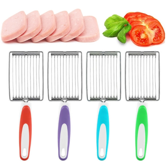 Tomato Lunch Meat Slicer Non-Slip Stainless Steel Fruit Cutter