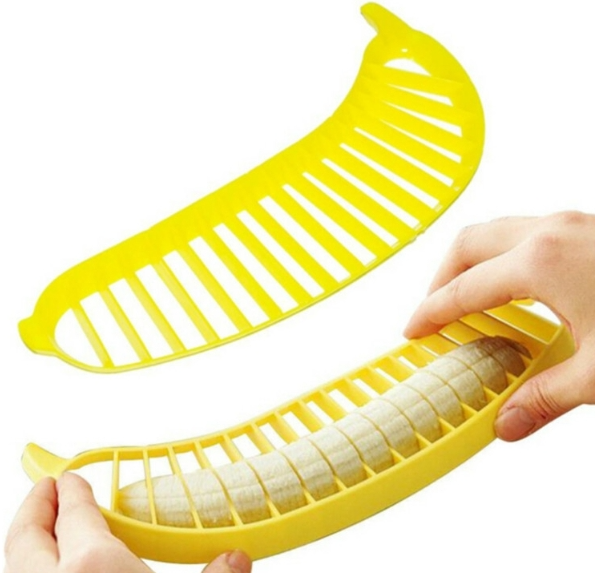 Banana Slicer Fruit Sausage Plastic Cutter