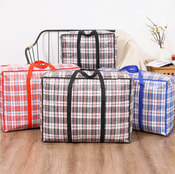 Ufen Woven Moving Bags Moving Bags Moving Bags Quilt Dustproof Moistureproof Student Dormitory Moving Bags (Random Colour)