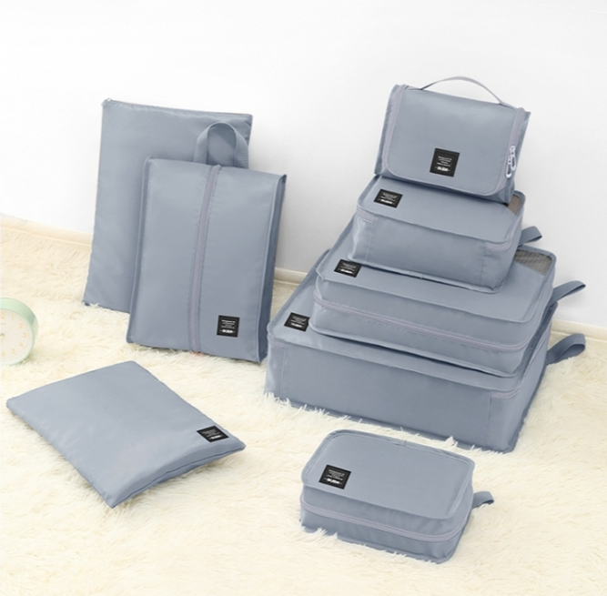 Bessemer Eight Piece Multi-functional Travelling Suitcase Clothes Sorting and Organising Organiser Bag