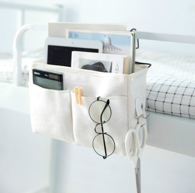 Dormitory Bedside Mobile Phone Organiser Hanging Clutter Basket