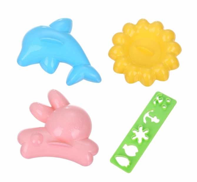 4pcs/set Bunny Dolphin Rice Sushi DIY Moulds