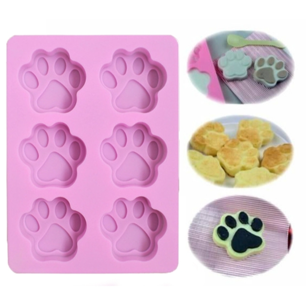Sold in packs of 3 Paw Soap Ice Cream Chocolate Cake Silicone Moulds