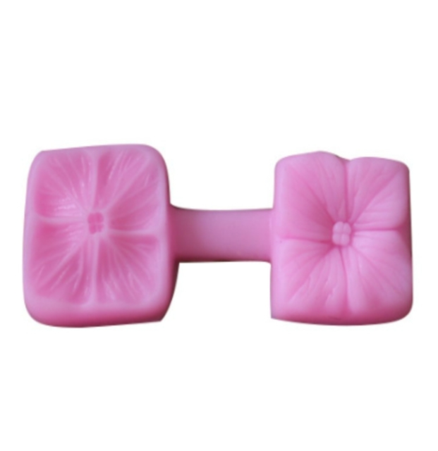 2 pieces for sale, flower texture silicone mold, petal texture four-leaf clover, two-piece pressed ultra-light clay soft clay tool