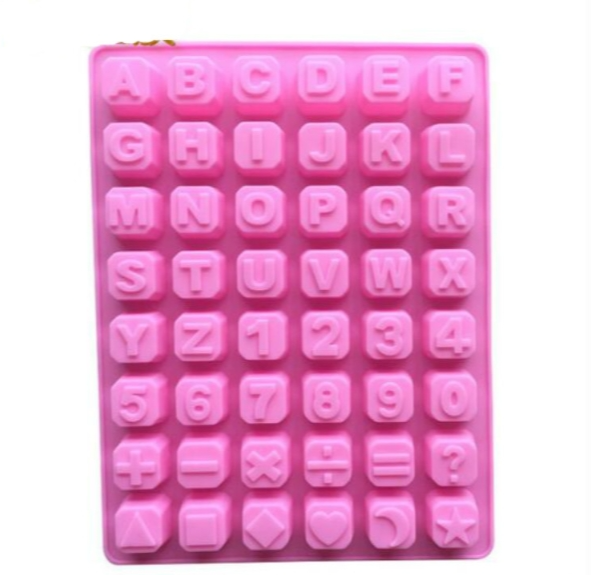 Star shaped English letters silicone chocolate mold DIY ice tray handmade soap mold