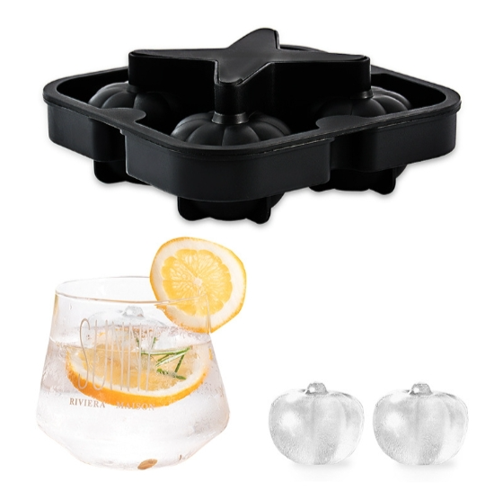 Silicone ice tray ice ball mold pumpkin round ice box whiskey drink ice cube mold