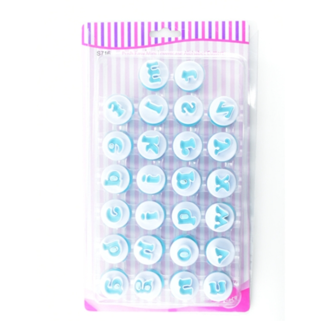 Small uppercase and lowercase alphanumeric biscuit mold spring press mold