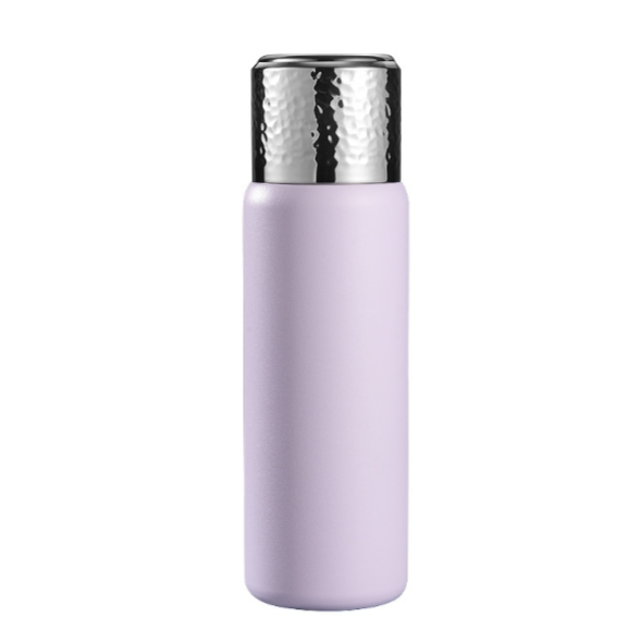 316 stainless steel hammered lid thermos coffee cup with tea filter