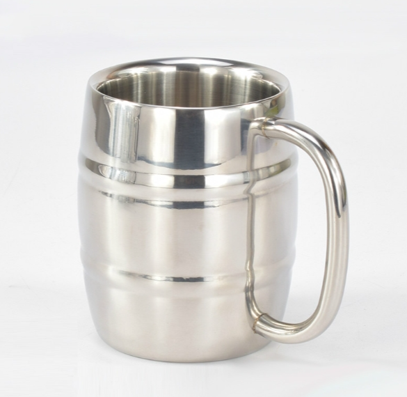 Stainless steel beer mug mug Outdoor camping portable coffee mug with handle