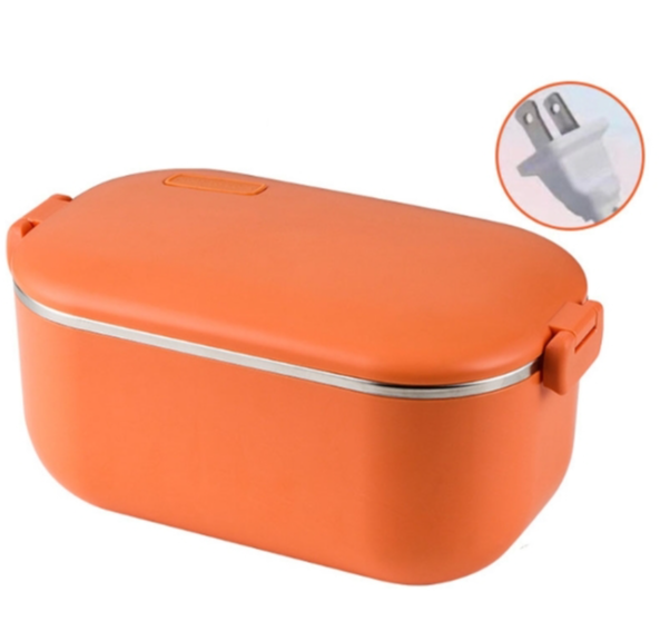 48W 1L 304 stainless steel heated lunch box pluggable