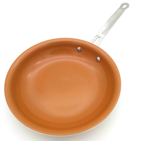 Induction Kitchen Pan Ceramic Coated Non-Stick Pan, Size: 12 inches