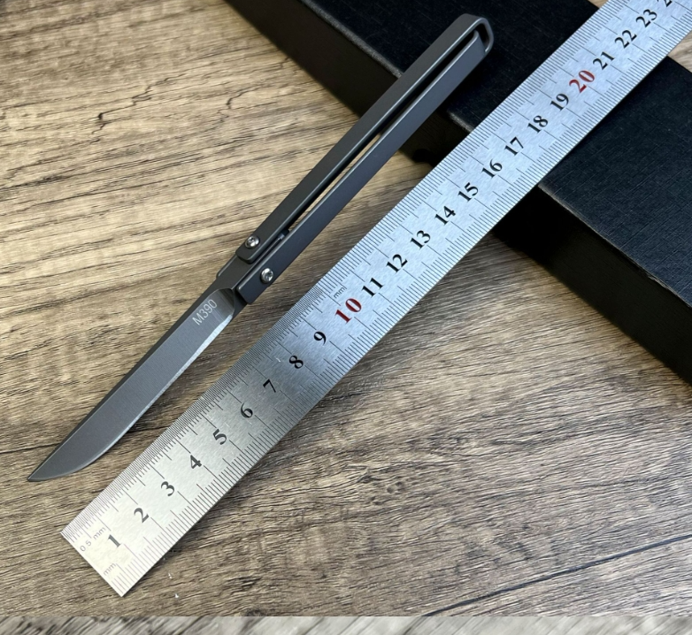 folding knife, broken window survival knife, portable outdoor small knife, fruit knife, mini mechanical small knife, creative rotating knife