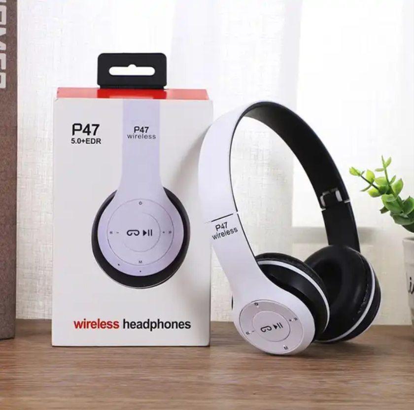 OEM Multi-color Adjustable Audifonos Gaming Headset Handsfree P47 Wireless Headphones with MIC