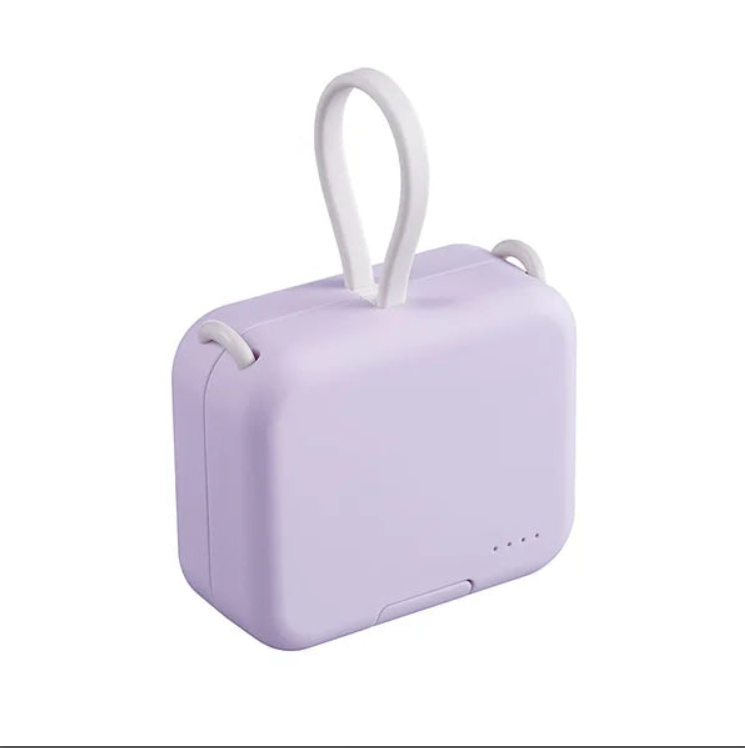 Portable wireless power bank mobile phone holder