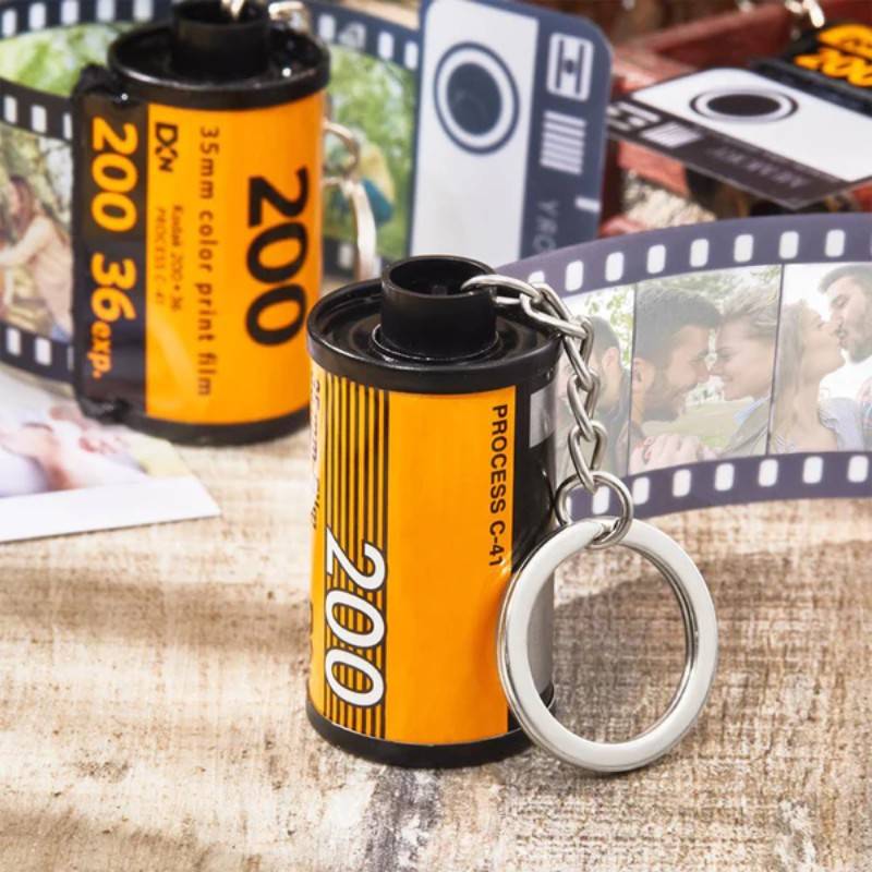 Custom Colorful Camera Roll Keychain Romantic Personalized Gifts-2