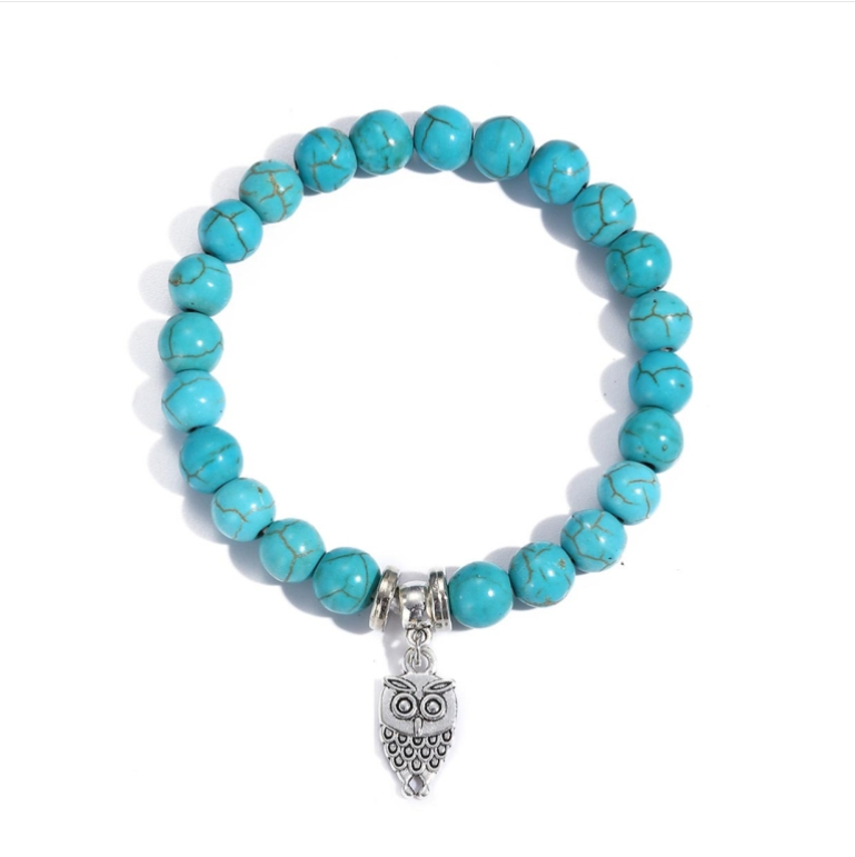 Women&#039;s Beaded Bracelet with Turquoise in Ethnic Style