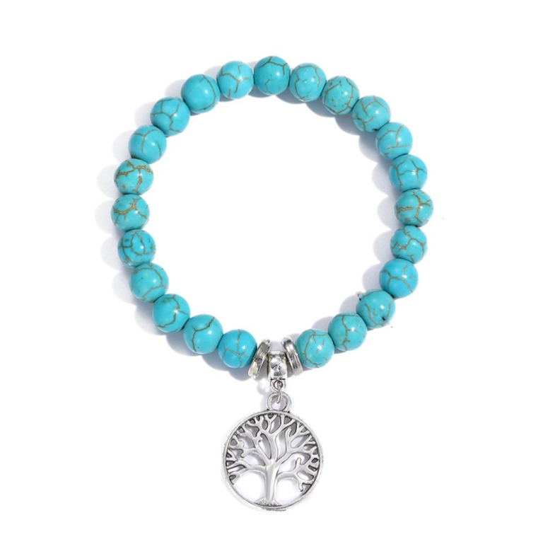 lifetree Women&#039;s Beaded Bracelet with Turquoise in Ethnic Style