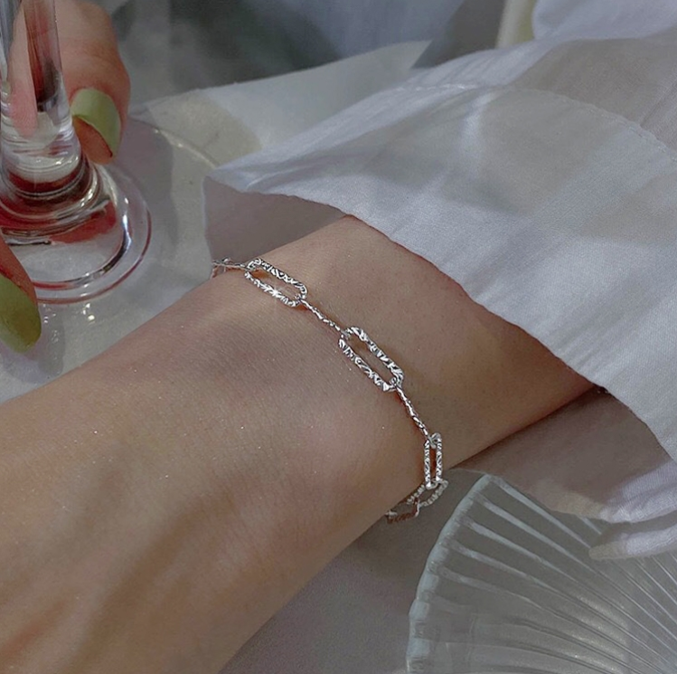 S925 Sterling Silver Star Studs Ladies&#039; Bracelet