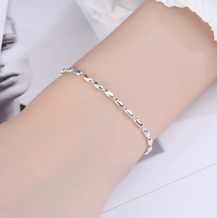 S925 Sterling Silver Star Studs Ladies&#039; Bracelet SL0153