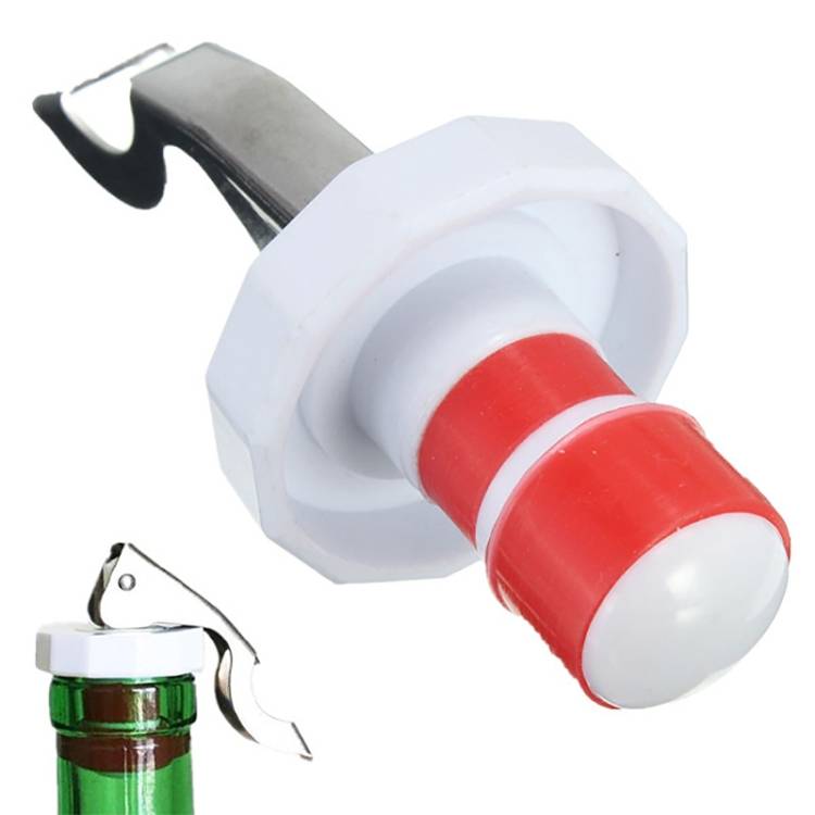 5 PCS Kitchen Gadgets Stainless Steel Silicone Wine Stopper Beer Opener