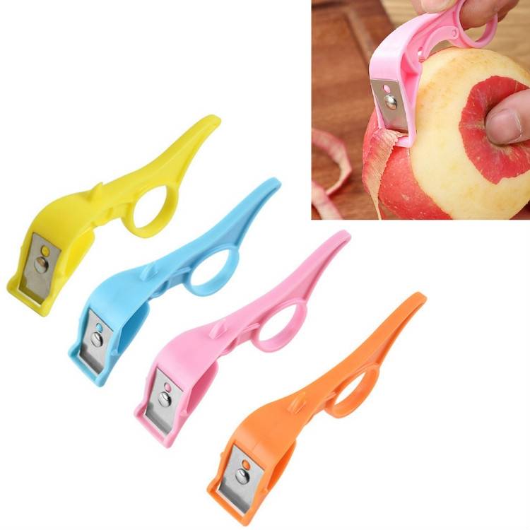 Kitchen fruit peeler, stainless steel peeler, scraper, color random