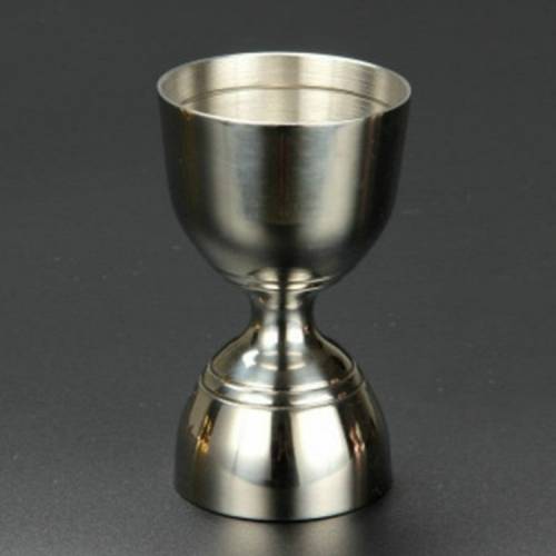 Stainless Steel Wine Measurer Ounce Cup Mixing Measuring Cup, Color:Mirror Light