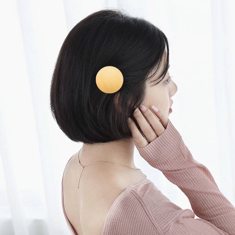 Metal buckle hair clip, smiling face hair styling tool