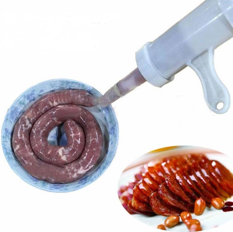2 pieces of sausage machine meat filling, manually operated sausage machine