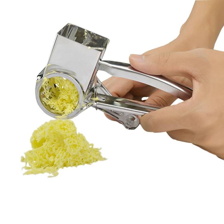 Cheese grater, rotating cheese grater, stainless steel hand cranked rotary shredder