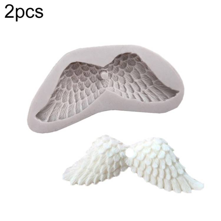 Two Angel Wings 3D silicone mold flipping sugar cake decoration tools for sale