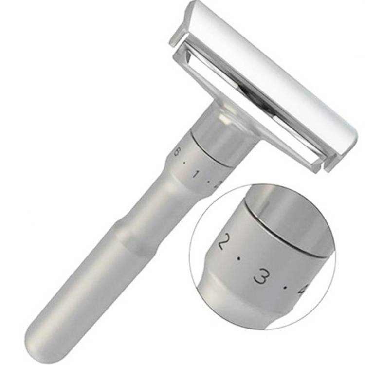 Men&#039;s old-fashioned adjustable sharpness double-sided knife holder manual shaver