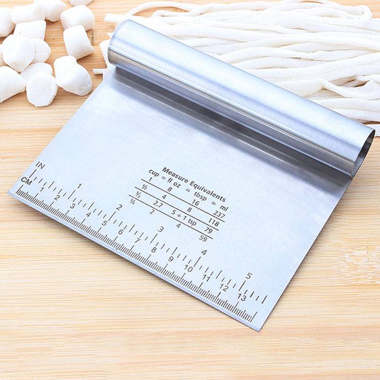 Durable stainless steel with a graduated ruler for home use, cutting and shaving, and baking tools