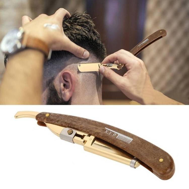 Manual shaver folding wooden handle men&#039;s shaver shaver