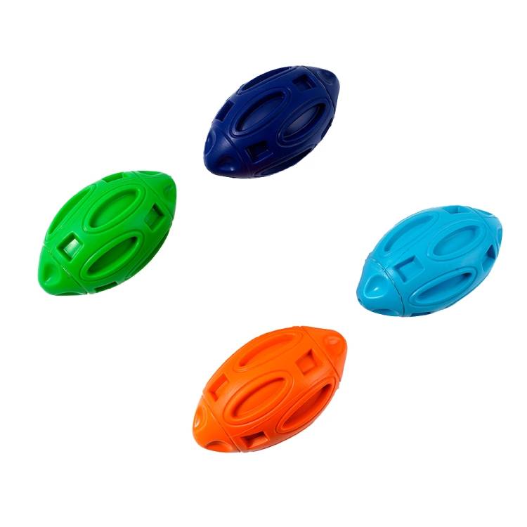 Pet toys, rugby rubber, wear-resistant and bite resistant ball toys