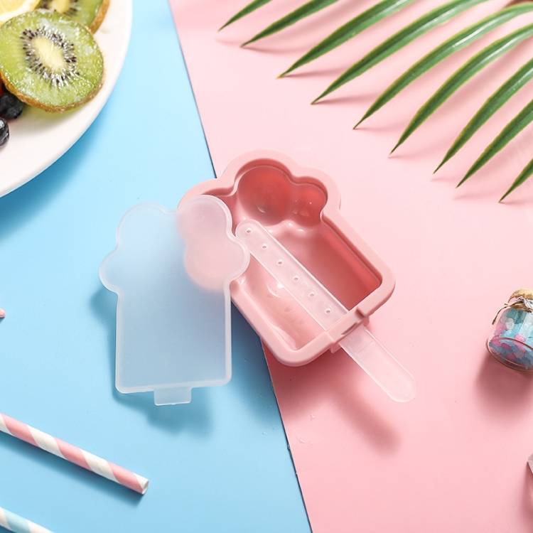 DIY homemade ice cream box with cartoon cat claw shaped popsicle and ice cream mold for household use