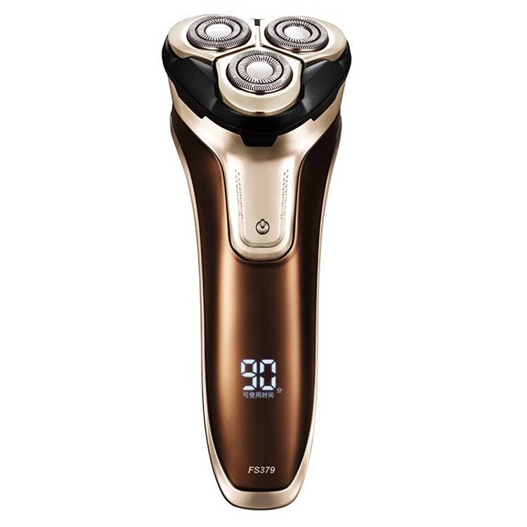 Feike FS379 Electric Men&#039;s Rechargeable Scraper with Three Blades, Full body Water Wash, shaver, medium size