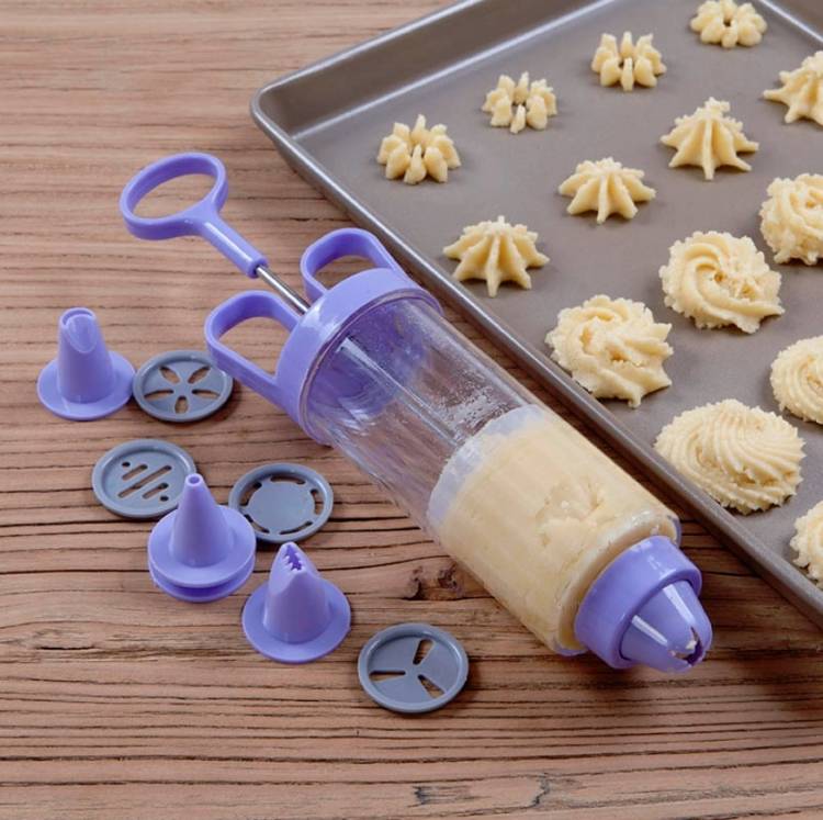 Cookie gun+8 spouts+10 flower chip set cookie mold milking oil baking tool