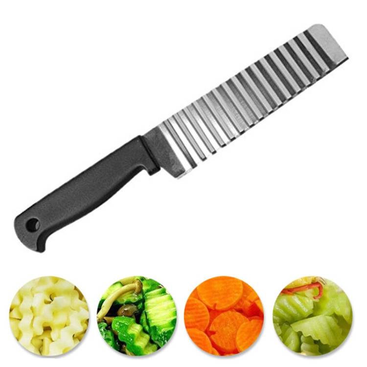 2 professional potato slicers with stainless steel wave knives for sale