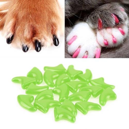 20 silicone cat nail covers/cat claws/pet nail protectors/cat nail covers for sale