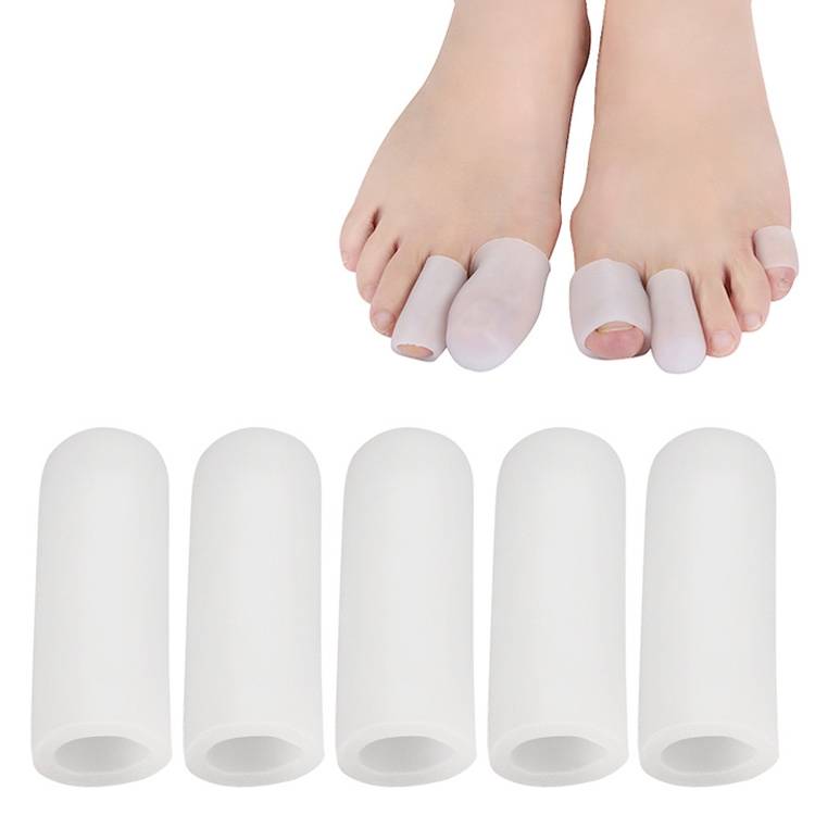 5 pieces sold, corns and toes covers, finger and toe care covers, colors shipped randomly, style: closed L