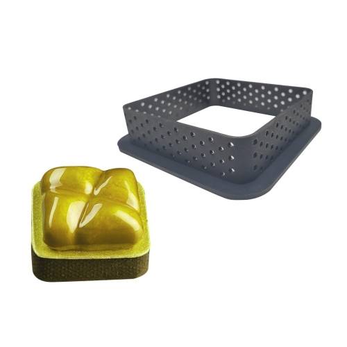 5 PCS Mousse Cake Ring Cheese Tower Ring Mousse Ring Baking Tool(Square)