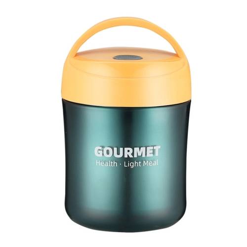 THE GOURMET Stainless Steel Insulation Cup Double-Sealed Insulation Soup Cup(Yellow)