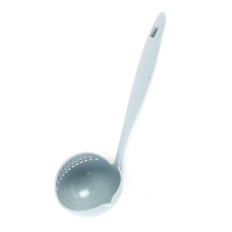 Wheat Straw Dual-use Soup Spoon Colander Environmental Tableware