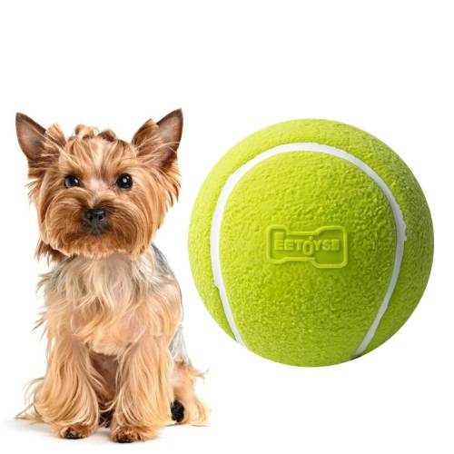 og Toy Latex Dog Bite Sound Ball Pet Toys, Specification: Green Tennis