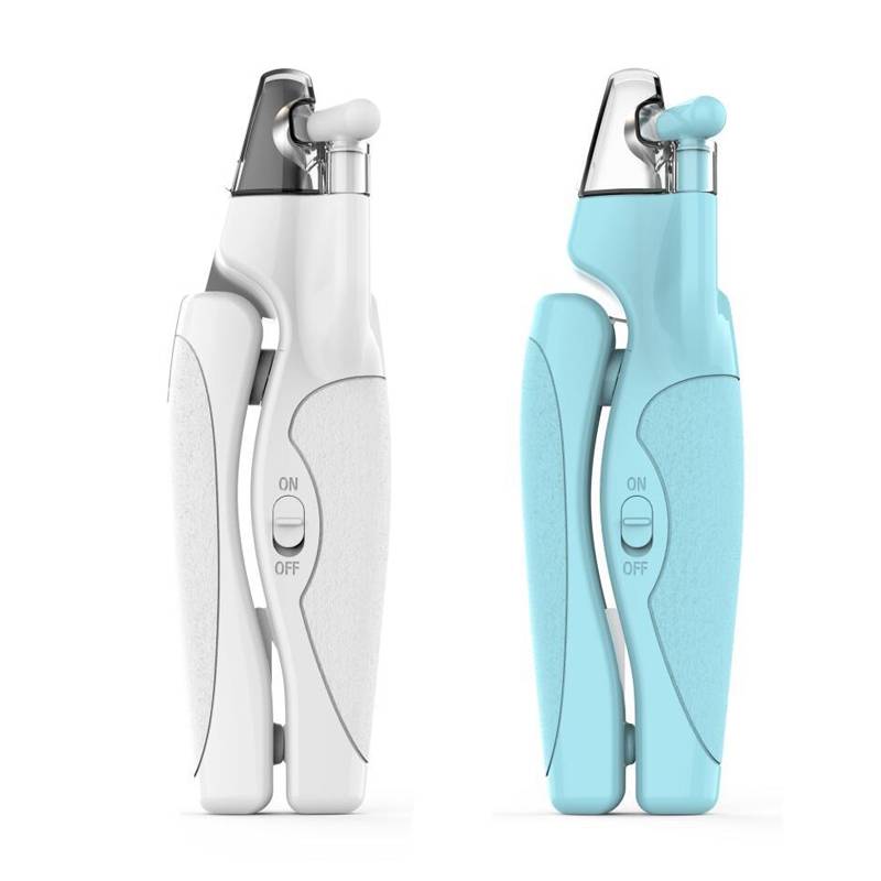 Pet LED nail clipper with anti bleeding thread nail trimmer