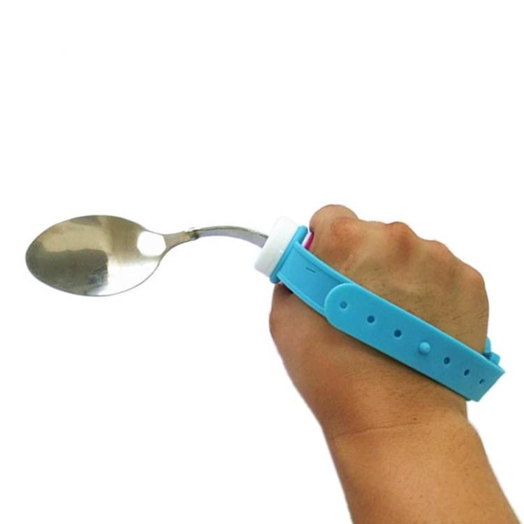 25cm 304 Stainless Steel Bendable Self-Service Fork For The Disabled &amp; Elderly
