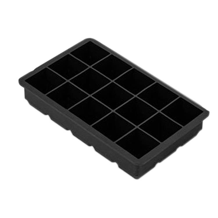 Bar whiskey silicone ice grid mold, specification: 15 grid square with lid